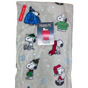Peanuts Snoopy Extra Long Plush Pet Throw Blanket 60"x70" By Berkshire Christmas